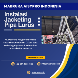 Jacketing Insulation Pipa Steam Pipa Lurus