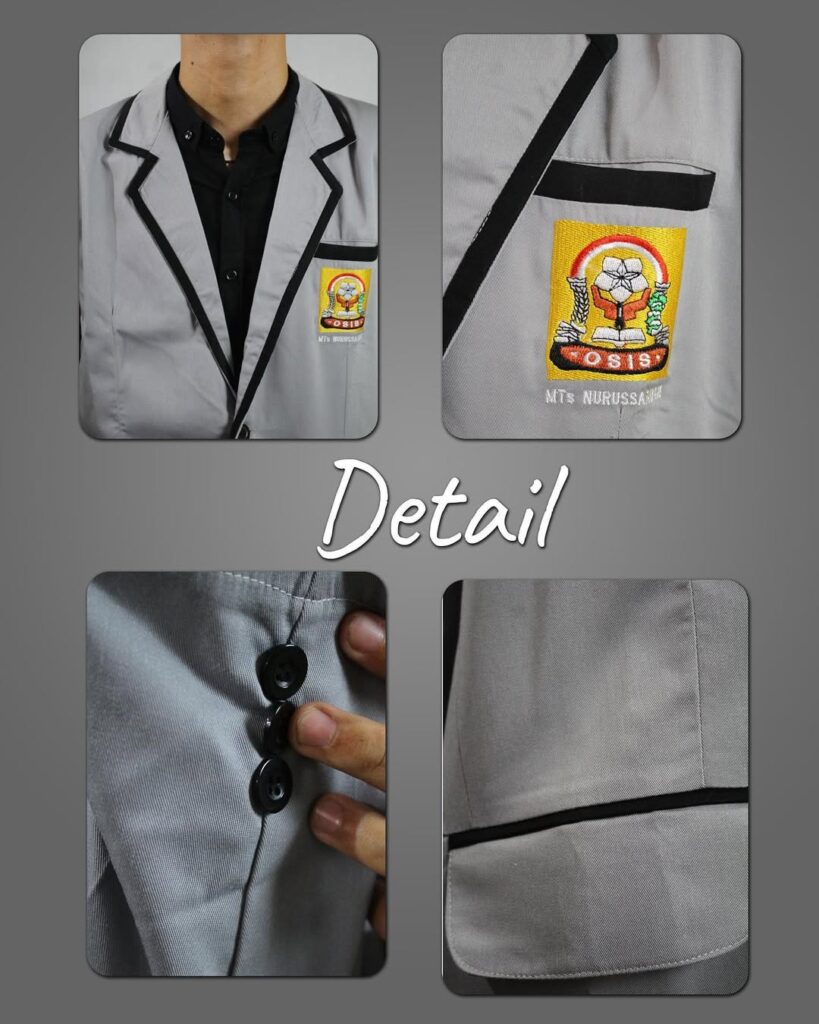 Konveksi Buat Jas Almamater Custom Osis Sekolah Kupang