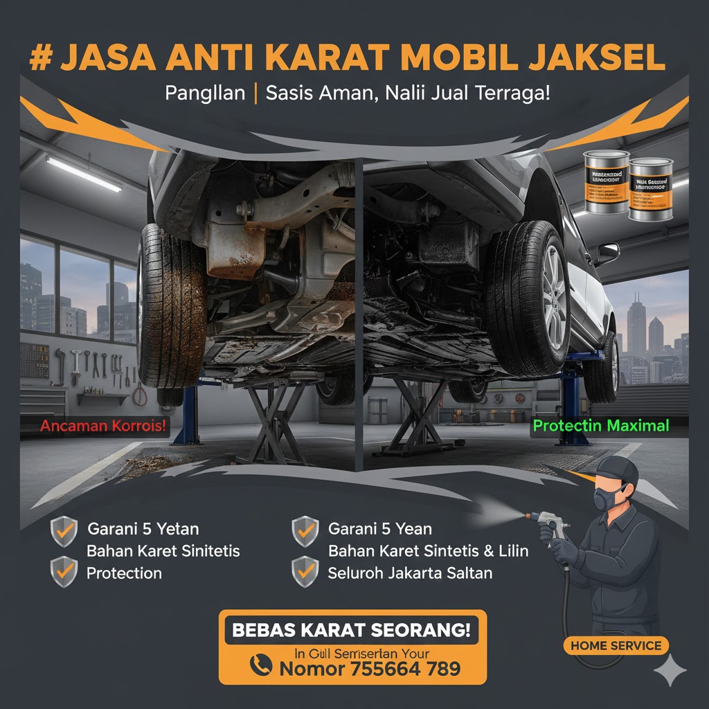 Jasa Pasang Anti Karat Mobil Panggilan Jakarta Selatan: Sasis Aman dari Korosi